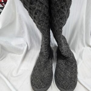UGG Lattice Cardy Tall Knit Sweater Boots Size 9